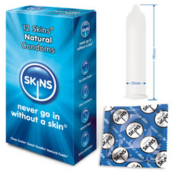 SKN12 - Skins Condoms Natural 12 Pack