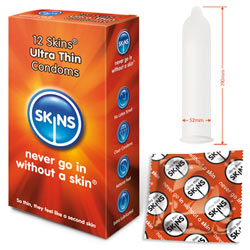 SKUT12 - Skins Condoms Ultra Thin 12 Pack