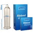 PR1480 - Pasante Ribbed Condoms 3 Pack